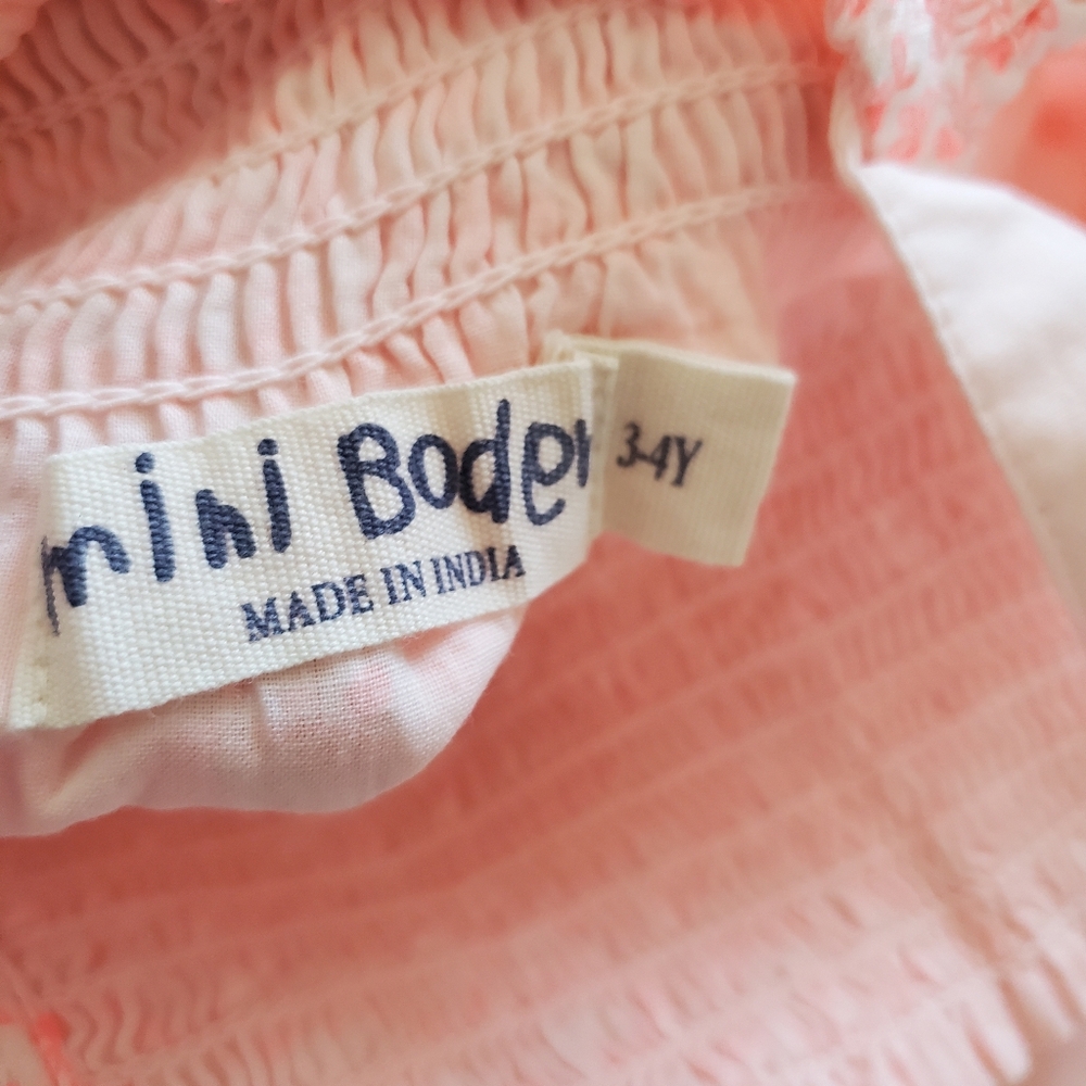 Boden Hot Pink Cotton Floral Sundress - Picture 3 of 7